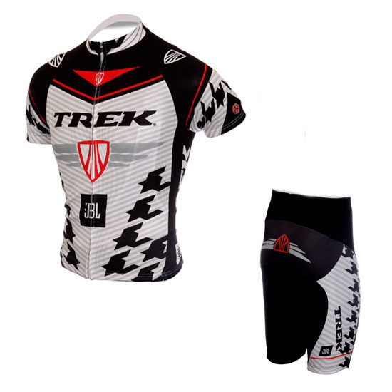 Maillot trek blanco mangas cortas